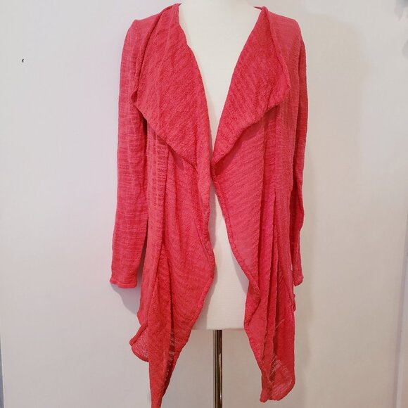 DKNYC Cotton Light Red Sweater - Picture 1 of 9